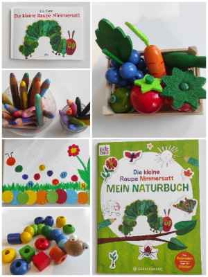 Unser Thema im Mai - Die kleine Raupe Nimmersatt